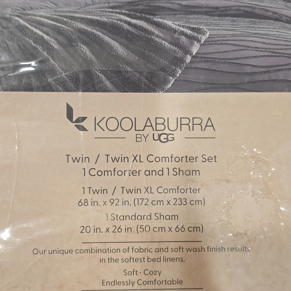 Koolaburra By Ugg Koolawash Wavy Clip Jacquard Twin/Twin XL Comforter Set